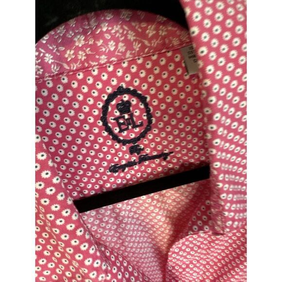 English Laundry Pink Barbie Pink Button‎ Up polka dot eye Womans 10 - Picture 5 of 13
